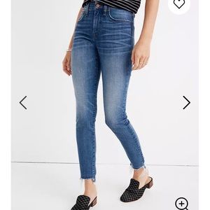 Madewell 9" high rise skinny crop size 24